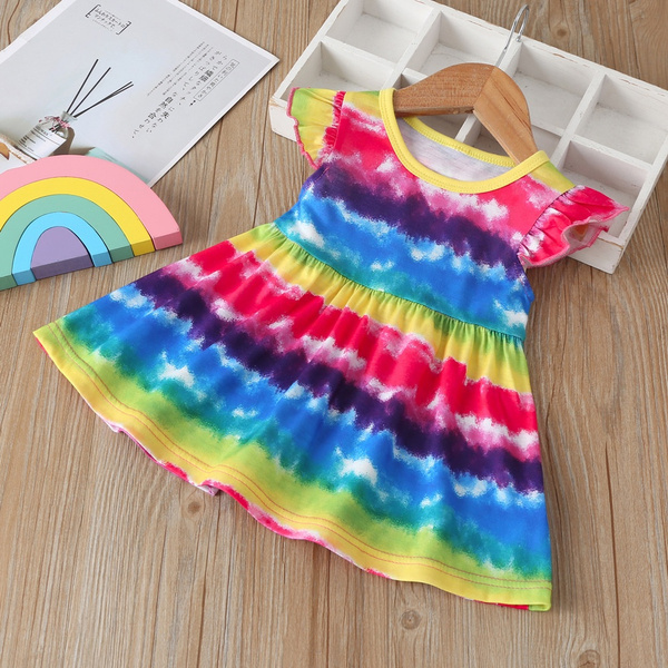 Toddler Baby Girls Sleeveless Multicolor Rainbow India | Ubuy