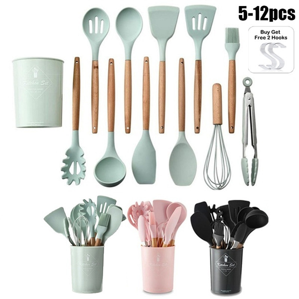 5 -Piece Silicone Cooking Spoon Set