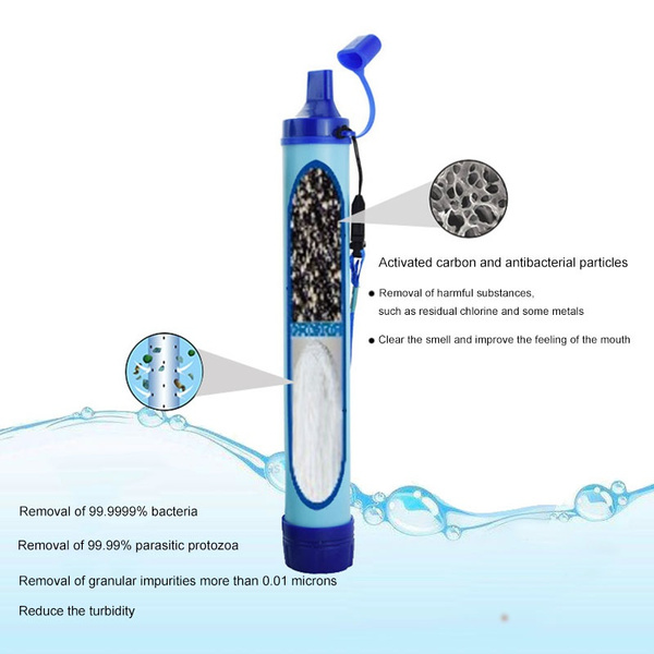 Outdoor Camping Hiking Emergency Life Survival Portable Purifier Water Filter 