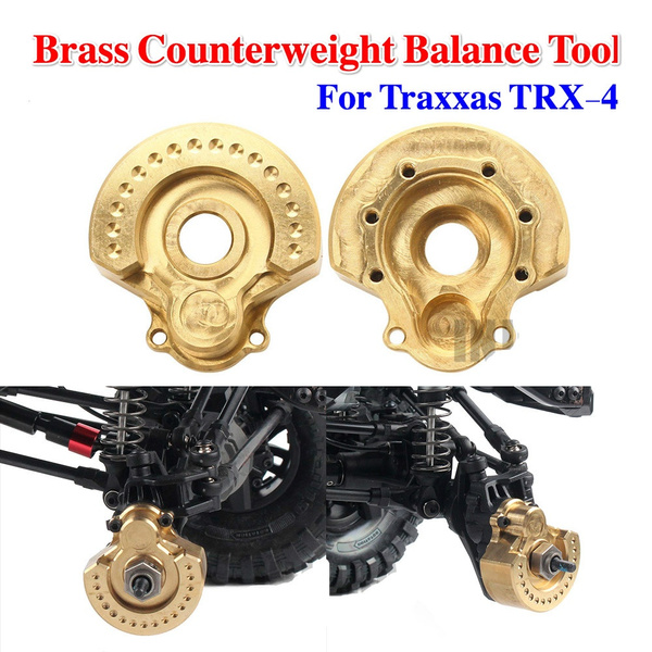 Brass Counterweight Balance Weight Portal Drive Housing for 1/10 TRAXXAS TRX4 RC 