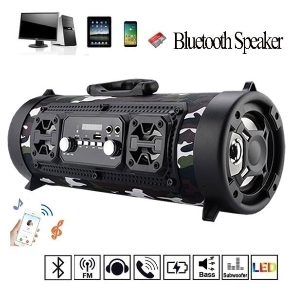 large round bluetooth speaker