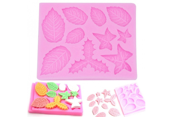 Details about   Craft Baking Mold Holly Leave Silicone Tree Flowers Leaf Cake Fondant Mould 