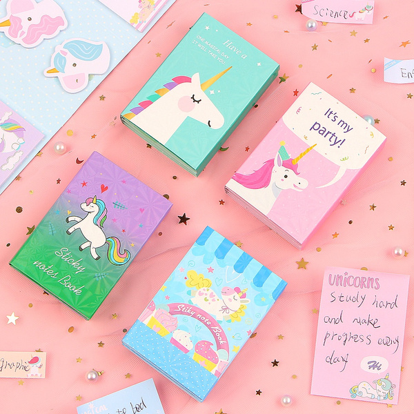 Cartoon Animal Unicorn Memo Pad Notepad Sticky Notes Stationery School Gift DIY Cartoon Animal Unicorn Memo Pad Notepad Sticky Notes Stationery School Gift DIY