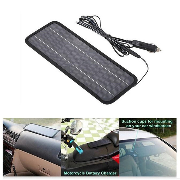 New Power Portable Battery Charger Solar Trickle Panel 12V 4.5W Car Boat 