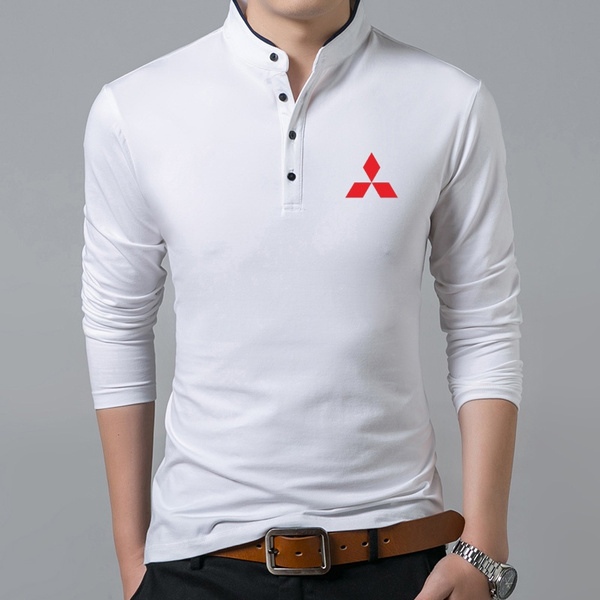 chinese collar long sleeve polo