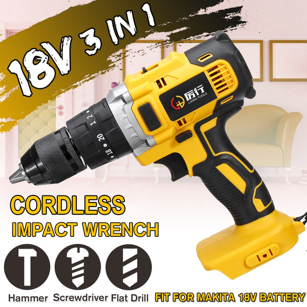 3 in 1 18V Brushless Cordless Compact Electric Impact Combi Hammer