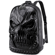 Laptop Backpack, Cool backpacks, Fashion, skull