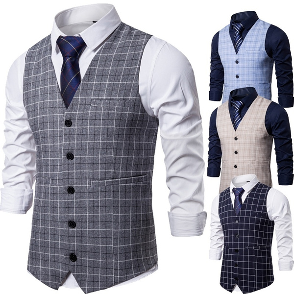 formal sleeveless jacket for men