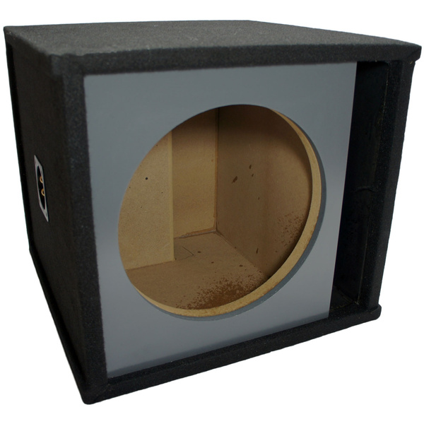 Car Audio Single 12" Slot Vented Paintable Baffle Stereo Sub Box