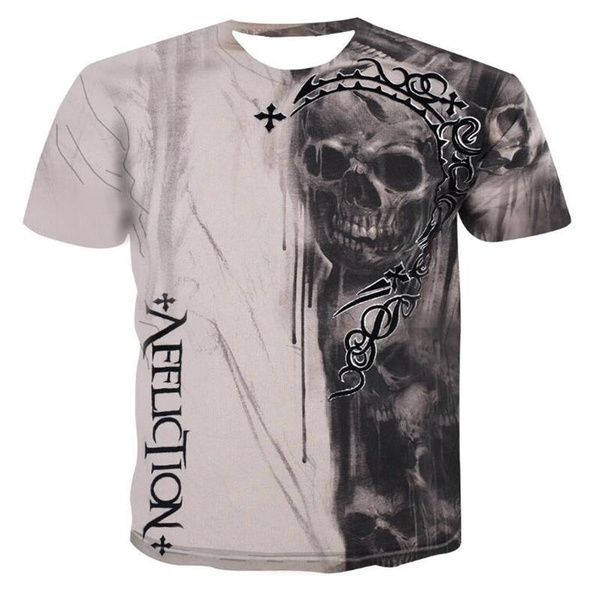 mens shirts skulls