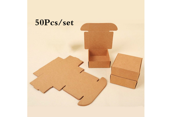 30pcs/lot Two sizes Small Colorful Paper Box Kraft Cardboard Handmade Soap  Box,Cute Gift Box