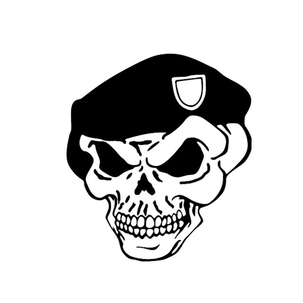 marine skull logo