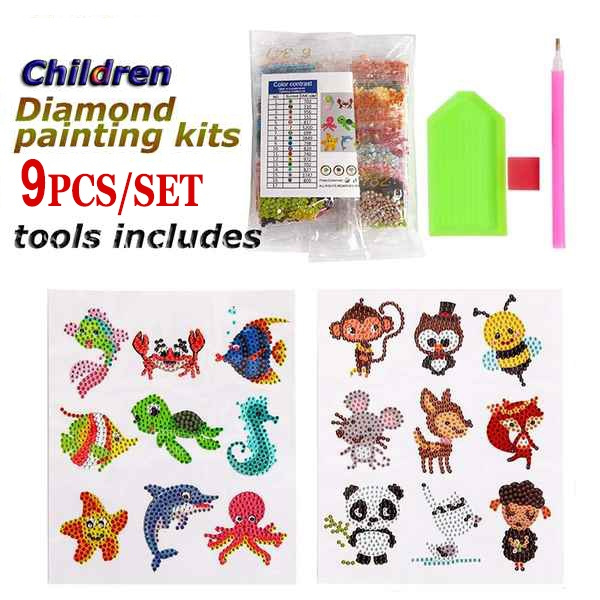 12×16 INCH A-Pack 4 Pack 5d Full Drill Diamond Painting Kits dotz Diamond Art DIY Supplies Set for Adult Kids Sun Sunset Beach Home Wall Decor