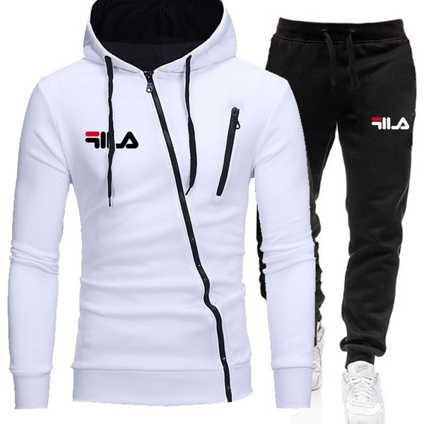 mens white two piece set