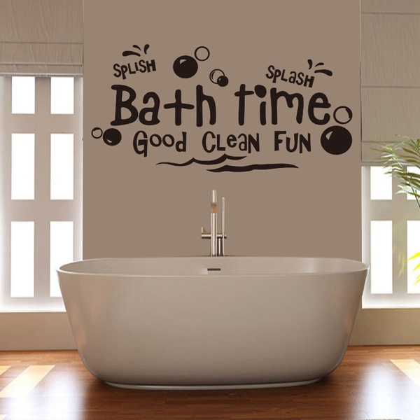 Diy Vinyl Wall Stickers For Bathroom Shower Room Splish Bath Time Mural Decals Sticker Home Decor House Decoration Art Wish - Decorative Wall Decals For Bathroom Diy Vinyl Wall Stickers For Bathroom Shower Room Splish Bath Time Mural Decals Sticker Home Decor House Decoration Art Wish - Decorative Wall Decals For Bathroom