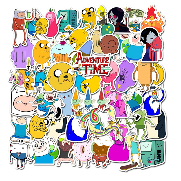 50 pcs Adventure Time stickers Cartoon stickers for DIY Luggage Laptop ...