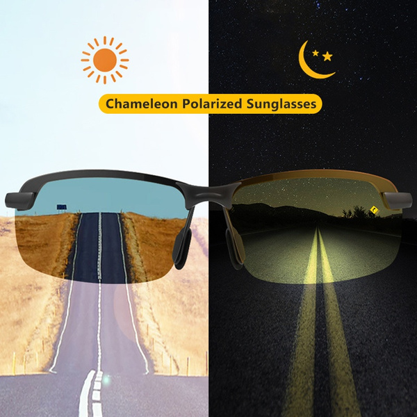 Polarized Sunglasses Photochromic SunGlasses Driving Glasses Day Night Vision 