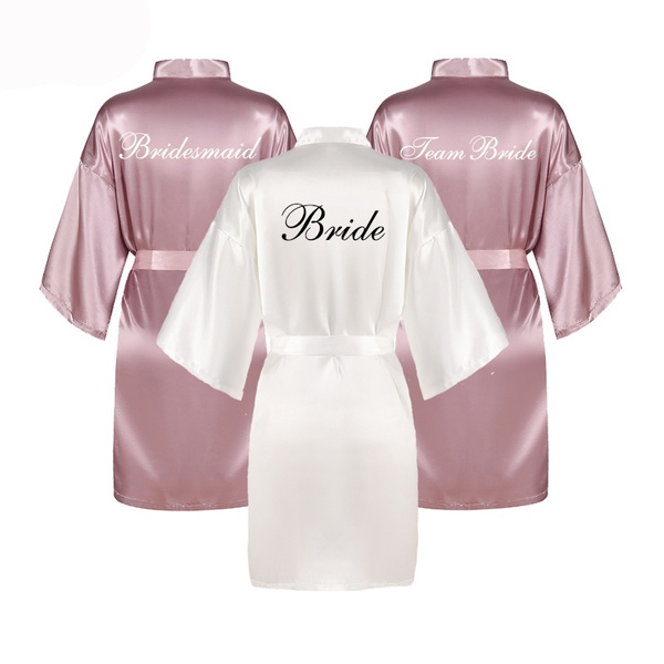 mauve bridesmaid robes