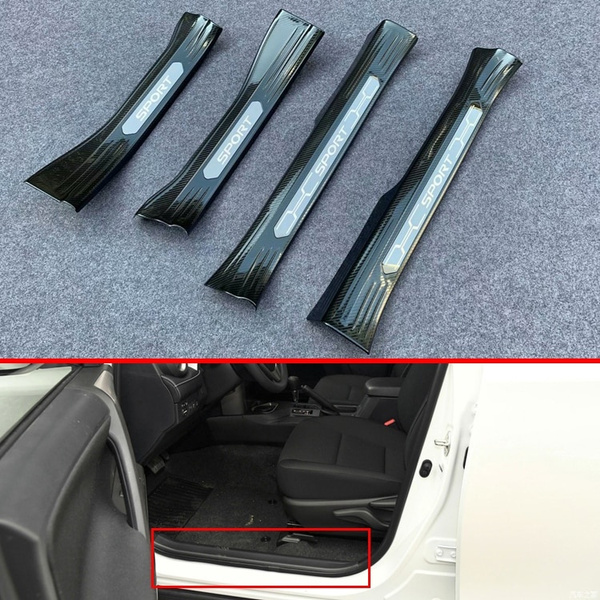 For Subaru WRX Accessories Door Sill Cover Scuff Plate Protector Trim Kick Panel