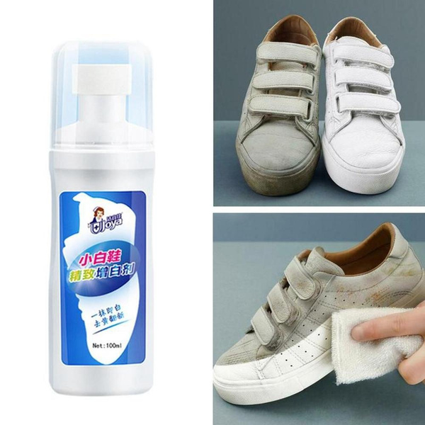 White leather deals polish shoes