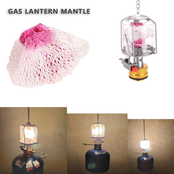 10Pcs Camping Gas Lamp Lantern Mantles Light Replace Cover Outdoor Kit U-Shape