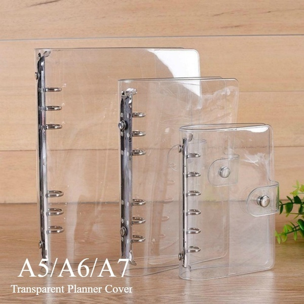 1pc Transparent Color Plastic Clip File Folder A5 A6 A7 Notebook Loose 1pc Transparent Color Plastic Clip File Folder A5 A6 A7 Notebook Loose