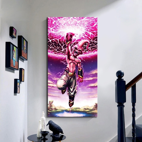 Majin Buu, Dragon Ball Z  Dragon ball painting, Dragon ball