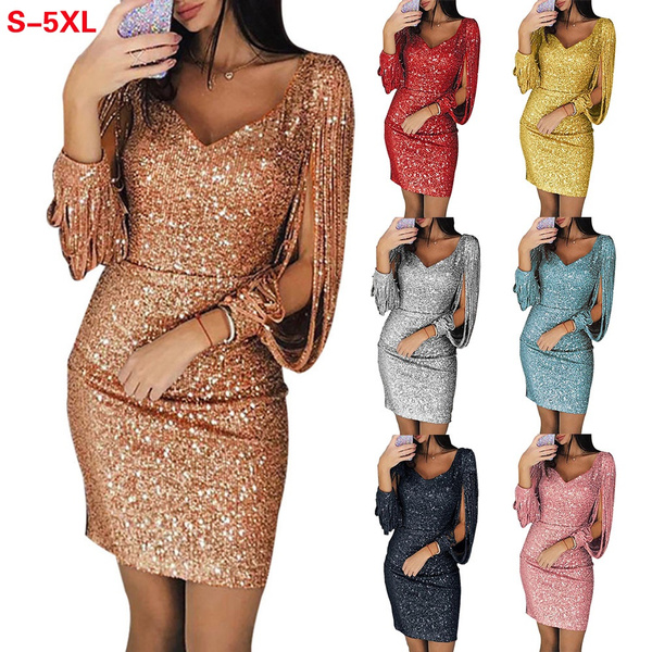 Fashion Sexy Body Con Dress Party Dress For Ladies Long Sleeve Dress