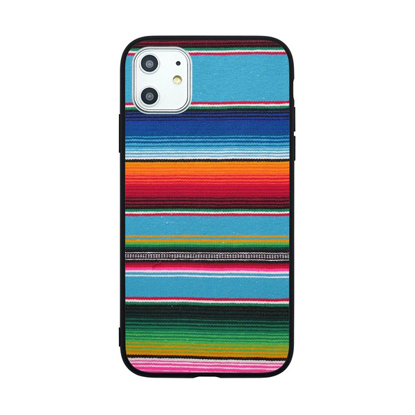 Mexican serape device cases Baby Blue pattern phone case for Iphone