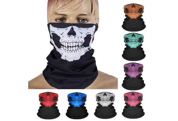 Shop 915 Generation 2PCS Cool Bicycle Half Face Mask Ghost Scarf