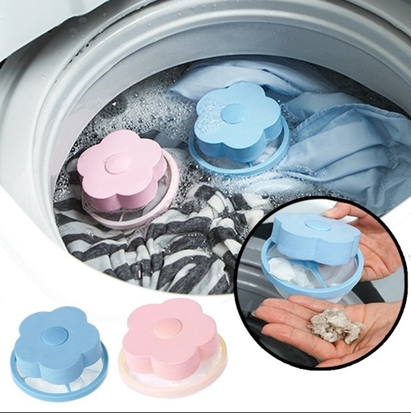 Washing Machine Hair Removal Device Clothes Clean Laundry Ball Retaining Filter 