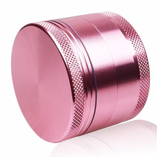 pink, aluminium, grinder, portable