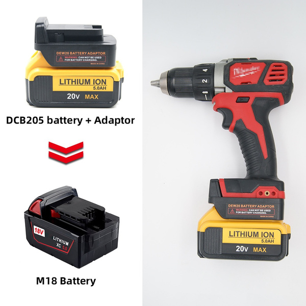 Details about  / Milwaukee 18v battery adaptor to DeWalt Drill//Grinder//Driver//Hammer//Saw//Nailer