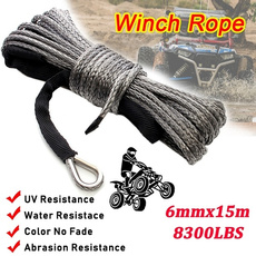 Rope, atvampaccessorie, syntheticwinchrope, Gray