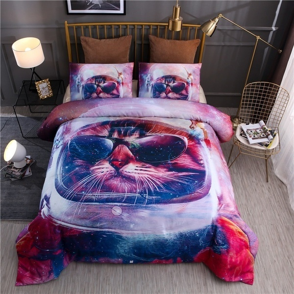 Queen 3d Bedding Size Bed Set, King Size Galaxy Bedding Set