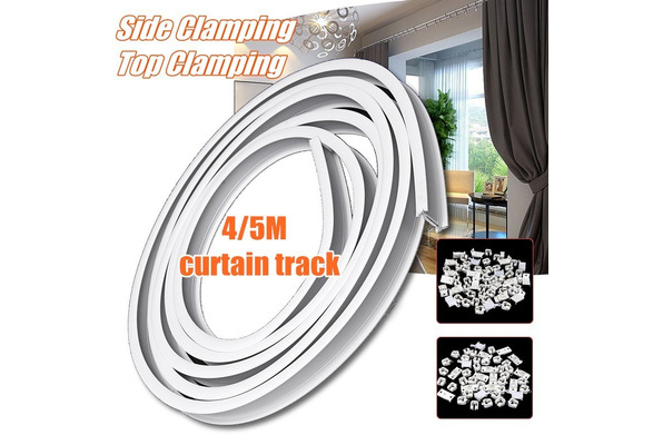 5M Ceiling Curtain TrackCeiling Track Ceiling Mount for Curtain Rail with 