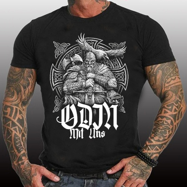 Odin mit uns Premium T-Shirt Viking Warriors Odin,Germanen,Thor Mjölnir,Wikinger 