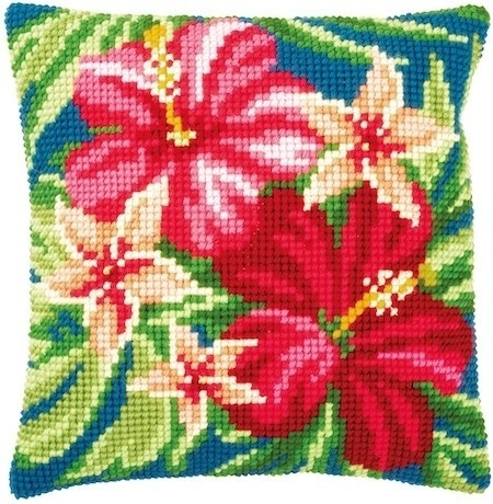 Flower Latch Hook Rug Kit DIY Embroidery Cross Stitch Needlework for Pillow Case 