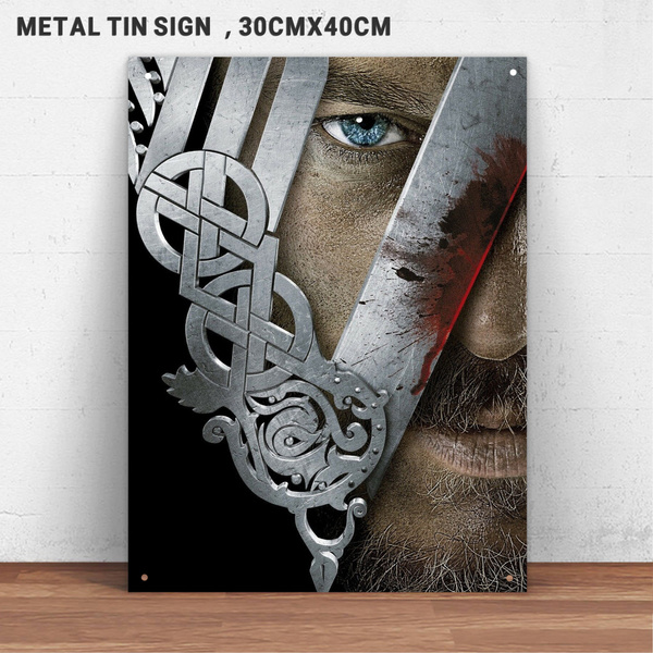 Viking Tv Series Metal Tin Sign Wall Plaque Decor Home Poster Gifts 30x40cm Wish - Viking Wall Art Plaque