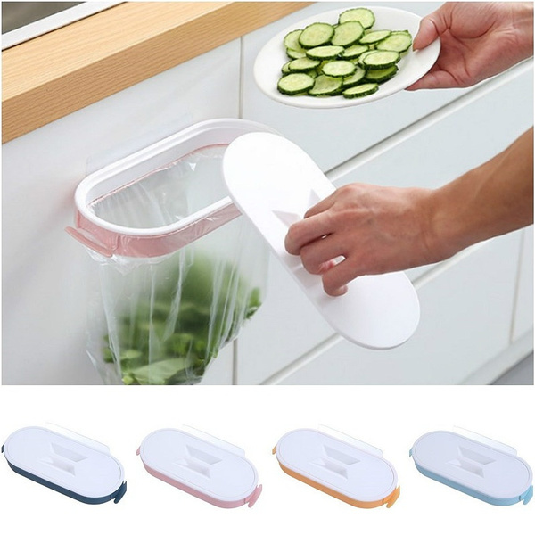 1 PC Kitchen Hanging Garbage Bag Can Hanging Type Door Trash