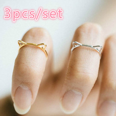 cute, Jewelry, gold, Silver Ring