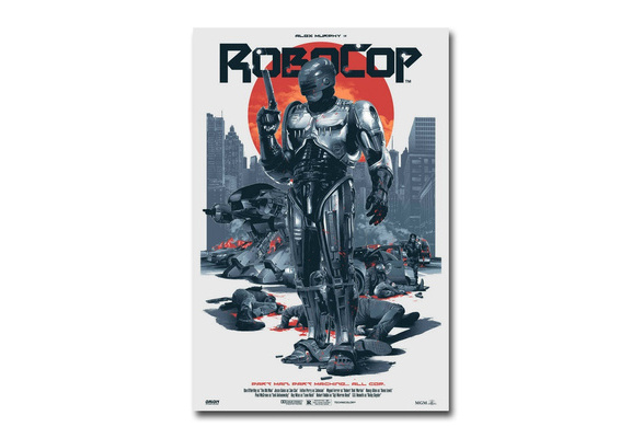 RoboCop Movie Poster Canvas Art Print 50cmx76cm 