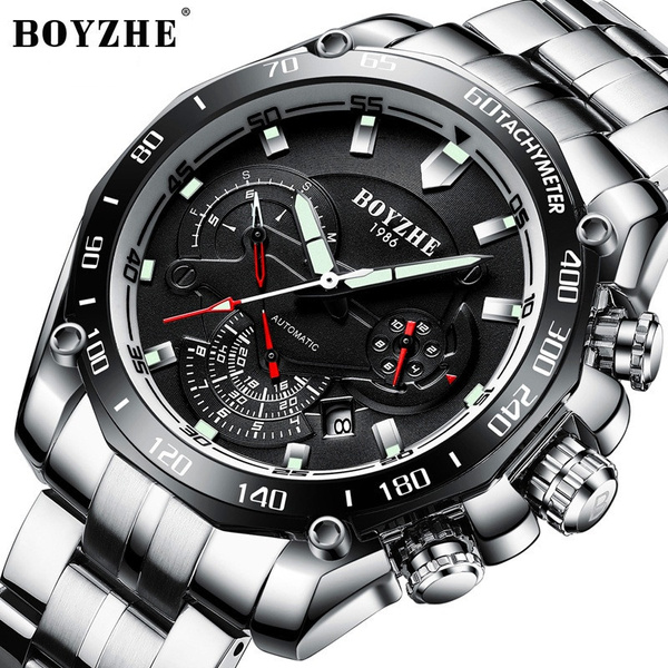 BOYZHE 2020 New Men s Automatic Mechanical Watch Luxury Business