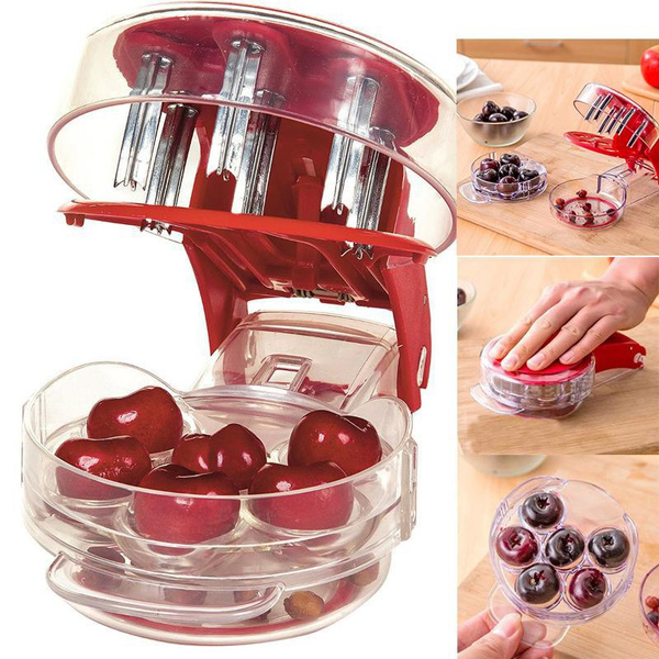 Cheery Cherries Pitter Seed Remover Tool Home Travel Fruit Stone Extractor Wish