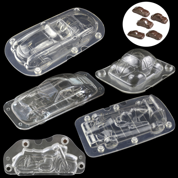 3D car shape chocolate mold, riding chocolate mold, baking cake