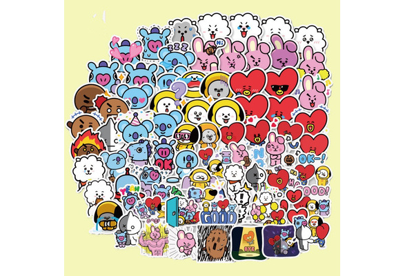 Kpop BT21 Waterproof Stickers - Cutsy World