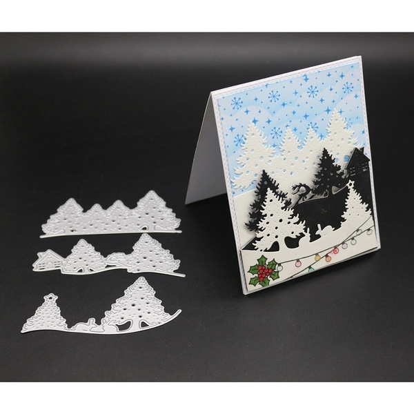 2020 Christmas Metal Cutting Dies Scrapbooking Paper Card Embossing Stencil Mold