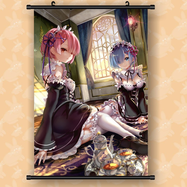  Wall Scroll Poster Fabric Painting For Anime Re ZERO