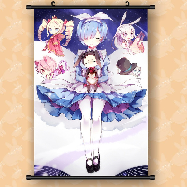  Wall Scroll Poster Fabric Painting For Anime Re ZERO