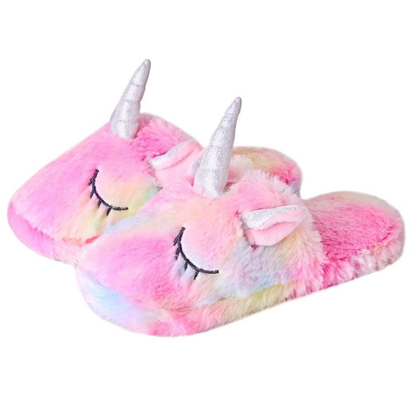 girls unicorn house shoes